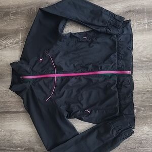 Y2K Vintage Champion Ruffle Trim Windbreaker Mesh Lined Track Jacket